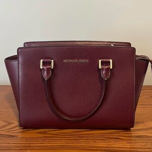 Michael Kors Deep Burgundy Satchel